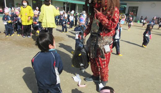 ２月２日　節分　豆まき