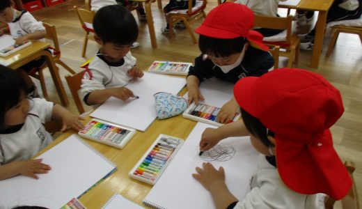 幼稚園に慣れたよ！